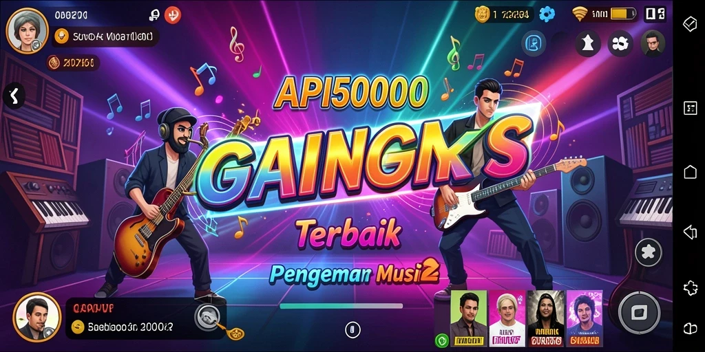 Screenshot gameplay API5000 memperlihatkan aksi seru dalam permainan musik.