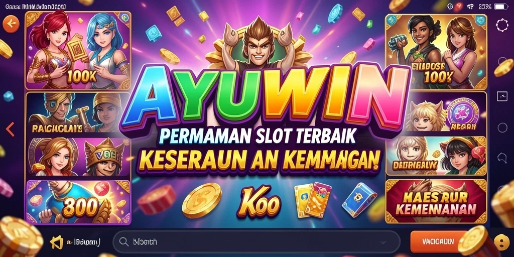 Tampilan gameplay menarik dari AYUWIN dengan mesin slot yang bervariasi.