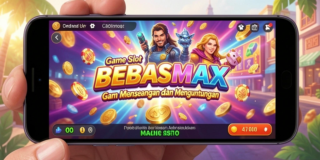 Tampilan gameplay BEBASMAX yang seru dan penuh warna.