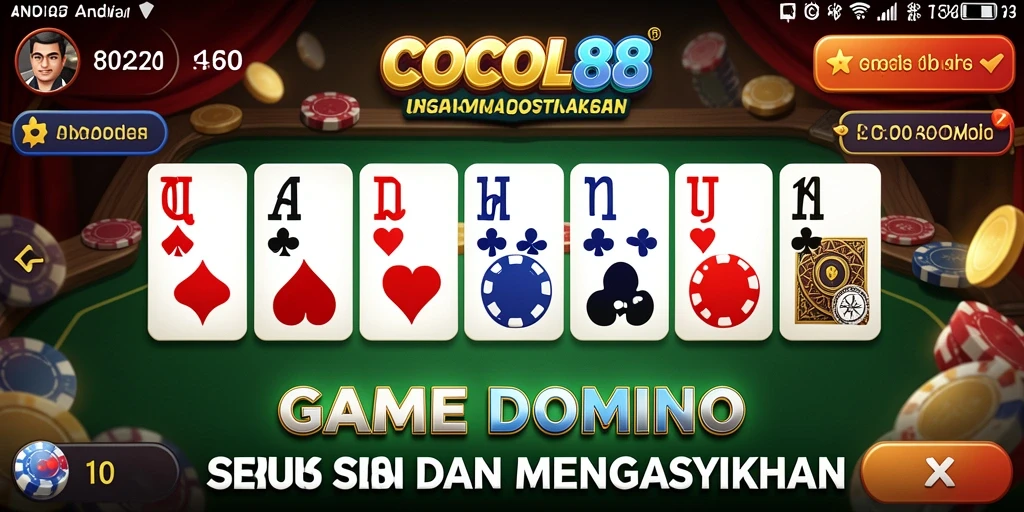 Tampilan gameplay COCOL88 dengan desain menarik dan interaksi pemain.