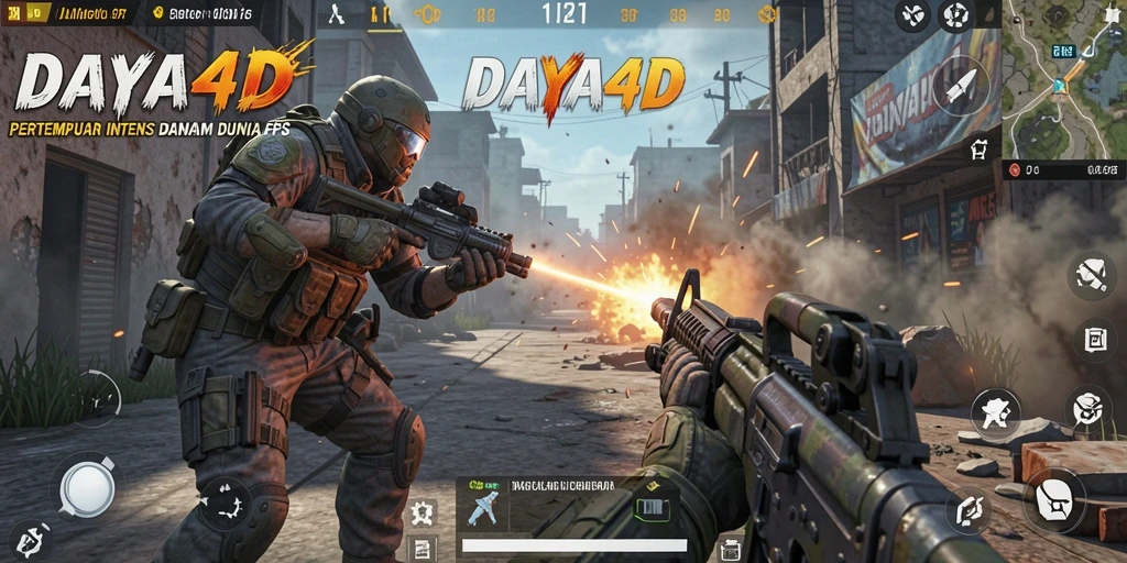 Tampilan menarik dari gameplay <strong>DAYA4D</strong> yang intens dan mendebarkan.