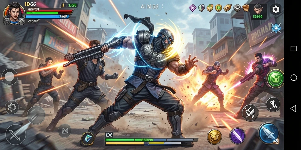 Screenshot ID66 menunjukkan aksi gameplay yang intens dan mendebarkan.