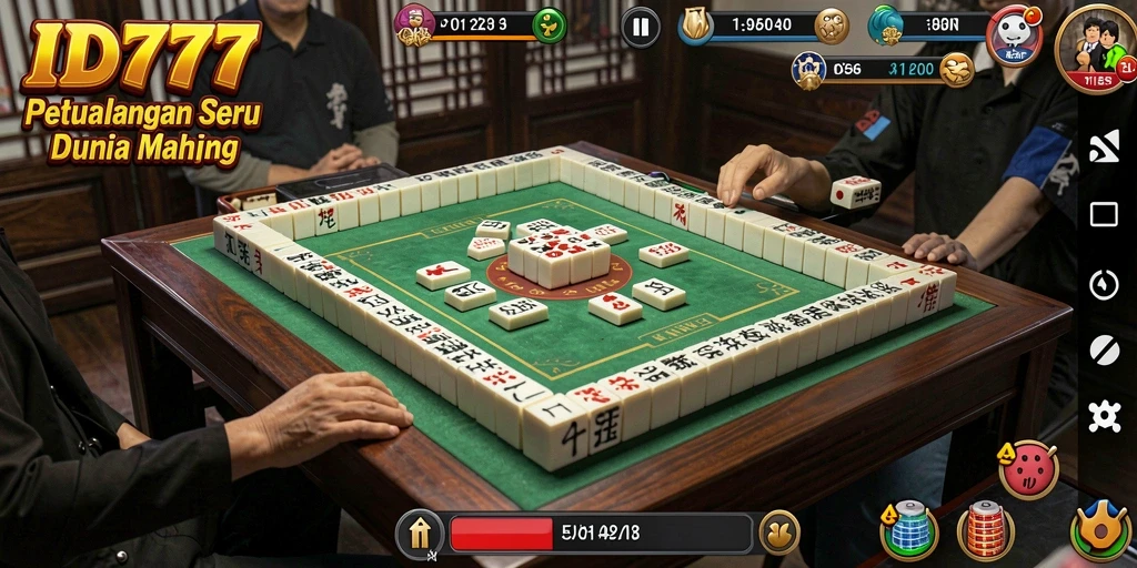 Screenshot gameplay ID777 menampilkan tantangan Mahjong yang menarik dan menawan.