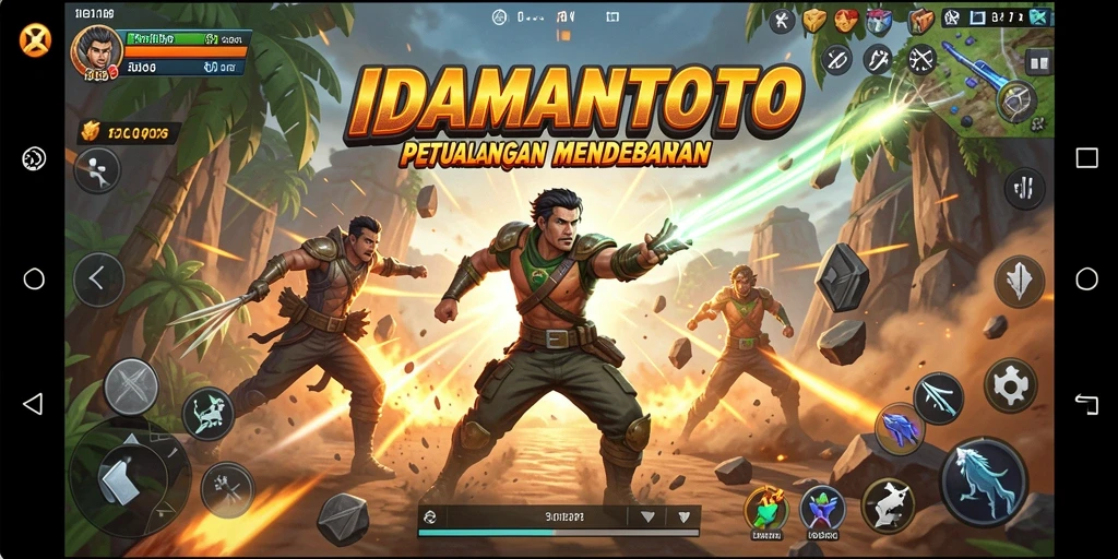 Tampilan gameplay menegangkan dari IDAMANTOTO saat beraksi.
