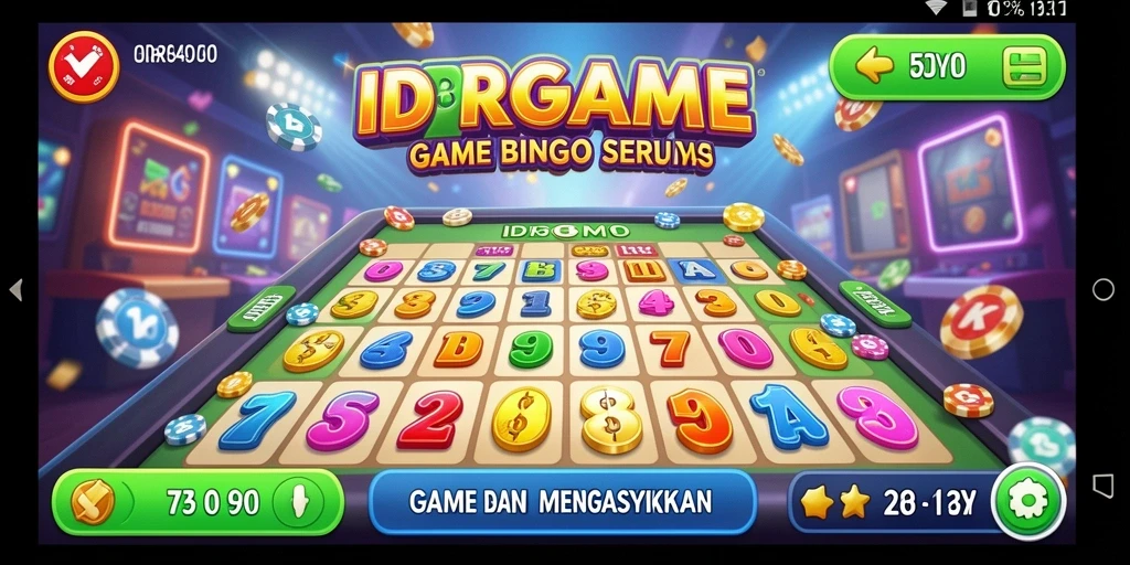Tampilan gameplay Bingo yang seru dan interaktif di IDRGAME.