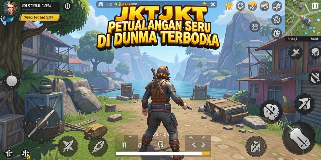 Tampilan gameplay mendebarkan dari JKTJKT di dunia Open World.