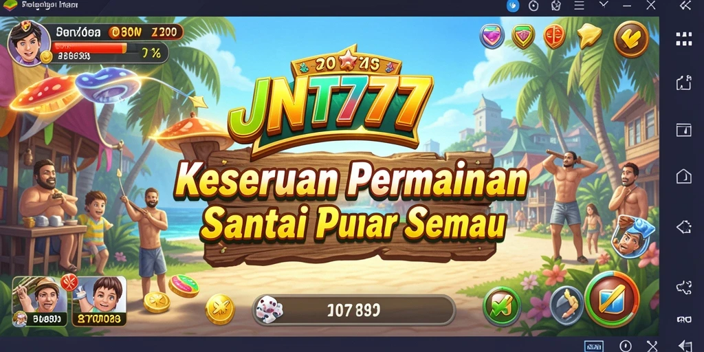 Tampilan gameplay JNT777 yang penuh warna dan menarik.