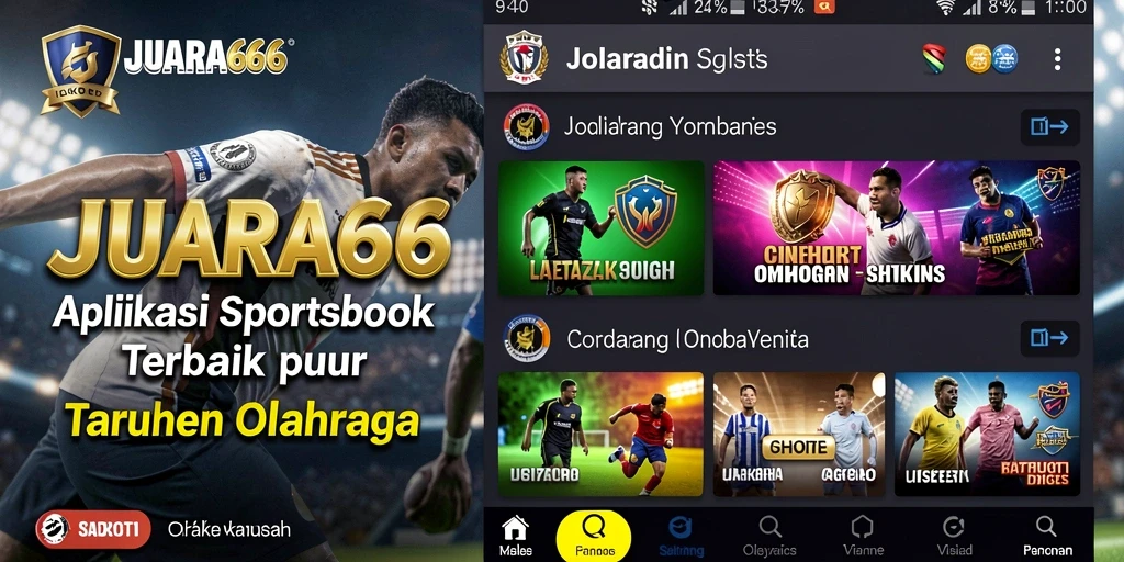 Tampilan antarmuka JUARA666 yang menarik saat memasang taruhan olahraga.