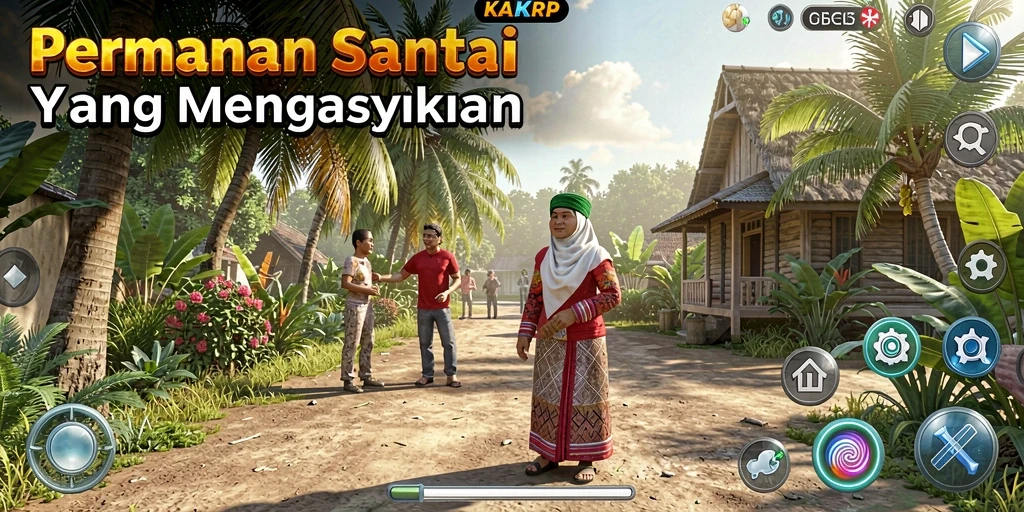 Screenshot gameplay KAKRP yang menampilkan aksi Idle yang menarik.