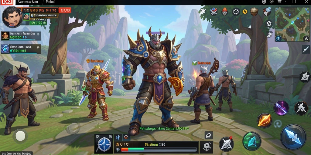 Screenshot gameplay LK21 menampilkan aksi seru dalam dunia MMORPG.