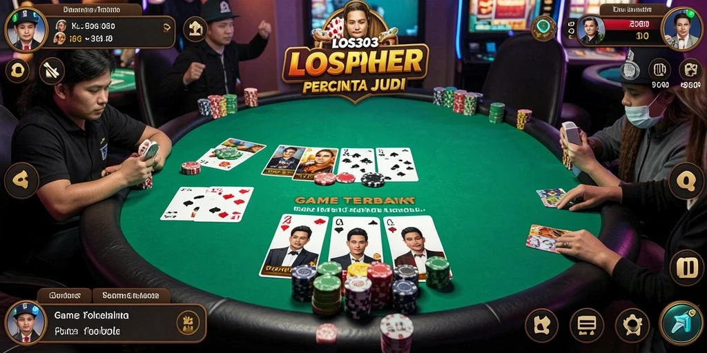Tampilan gameplay seru dari LOS303 dengan berbagai mode Poker.