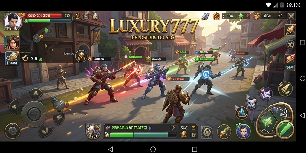 Tampilan gameplay LUXURY777 yang menarik dan strategis.