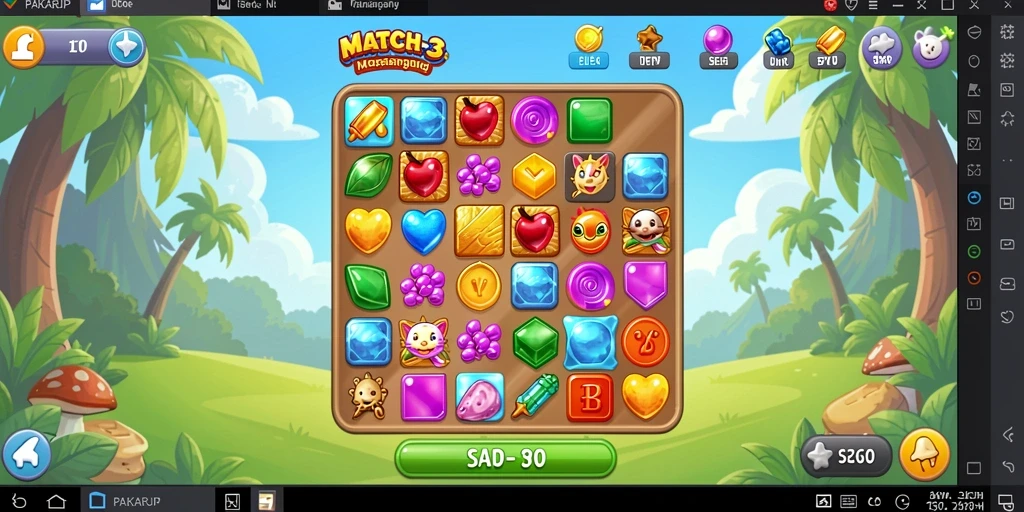 Tampilan gameplay PAKARJP yang menarik dan penuh warna.