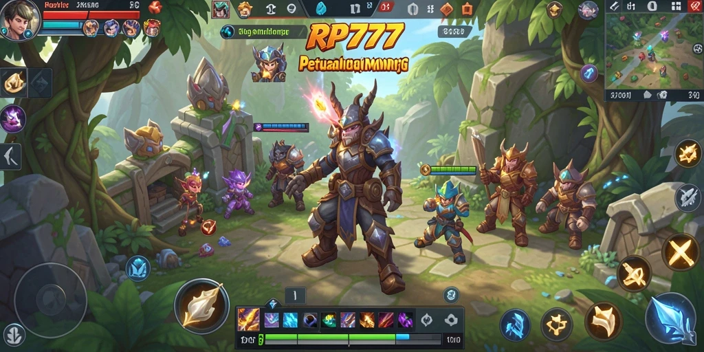 Tampilan gameplay RP777 yang menarik dan fantastis.