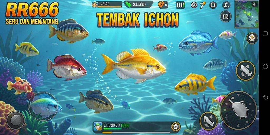 Gameplay seru saat berburu ikan di RR666.