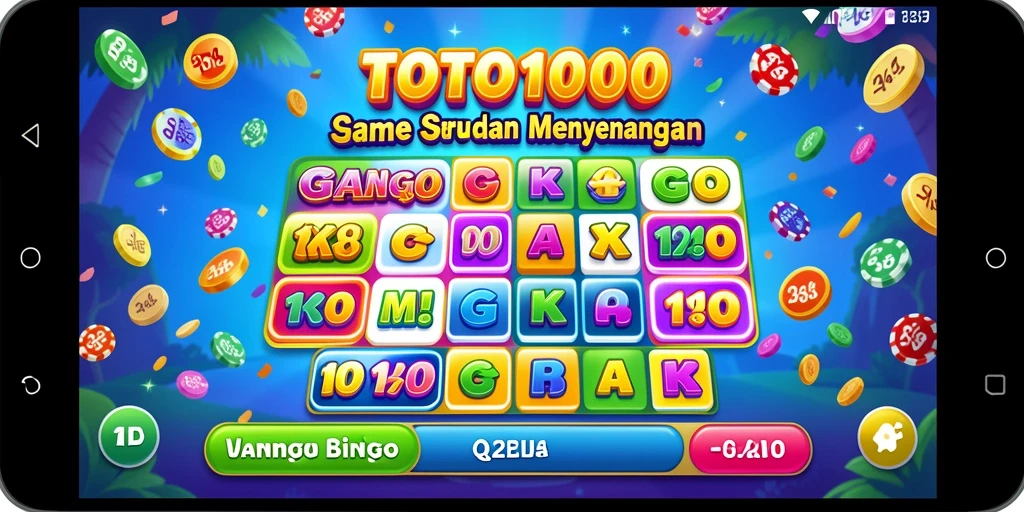Tampilan gameplay seru dalam TOTO1000 Bingo.