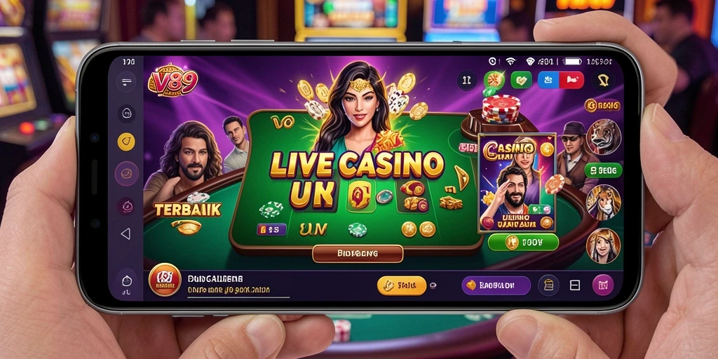 Tampilan gameplay Live Casino yang mengasyikkan dengan dealer profesional.